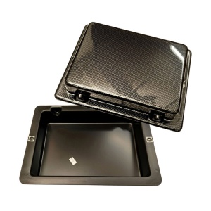 Racetech Lay Flat  Battery Box Carbon Look