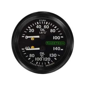 Racetech Oil Press/Oil Temp Gauge