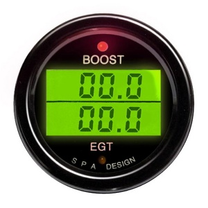 SPA Boost Pressure & Exhaust Gas Temp Gauge
