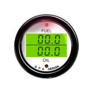 SPA Dual Fuel Press & Oil Temp Gauge