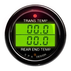 SPA Dual Trans Temp & Rear End Temp Gauge