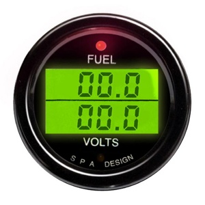 SPA Dual Fuel Level & Volts Gauge