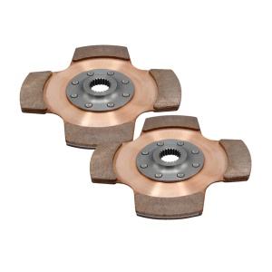 Tilton 7.25'' Cerametallic 2 Paddle Disc Pack - 0.375'' Hub